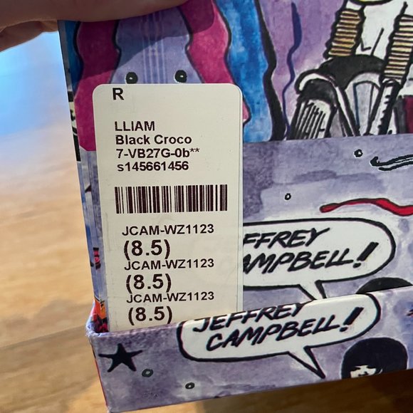 Jeffery Campbell Black Croc Boots - Picture 7 of 7